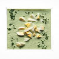 Iced Cucumber Soup with Mint, Watercress, and Feta Cheese_image