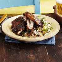 Sticky jerk & brown sugar ribs with pineapple rice image