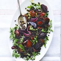 Spicy chorizo with lentils & beetroot image
