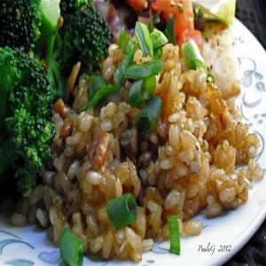 Brown Rice With Onions, Garlic, and Pecans Recipe - Food.com_image