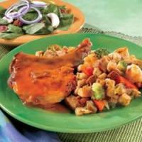 Baked Pork Chops with Garden Stuffing_image