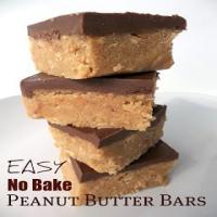 Easy No Bake Peanut Butter Bars Recipe image