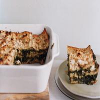 Spinach and Matzoh Pie image