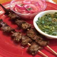 Beef Skewers with Cilantro Chimichurri_image