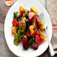 Tomato Bread Salad With Chorizo and Herbs_image