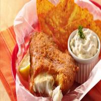 Southwestern Beer-Batter Fish with Green Chile Tartar Sauce_image
