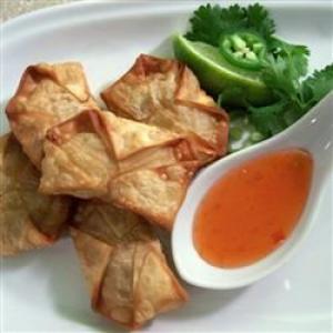 Spicy Chicken and Cilantro Wontons_image