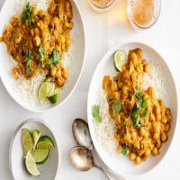 Coconut Curry Chickpeas With Pumpkin and Lime image