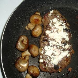 Strip Loin Steak With Blue Cheese and Sage image