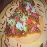 Taco Pizza With Cornbread Crust image