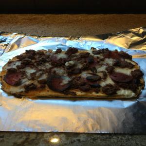 NO Dough Pizza Low Carb Cream Cheese Pizza Crust_image