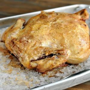 Rock Salt Roast Chicken {Basically The Best Roast Chicken Ever} Recipe - (4.3/5) image