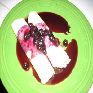Lemon Creme Crepes with Blueberry Topping_image