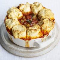 Tomato & harissa stew with cheddar dumplings image