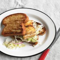 Grilled Fish Sandwich with Cabbage Slaw_image
