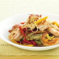 Capellini with Shrimp, Peppers, and Salami_image