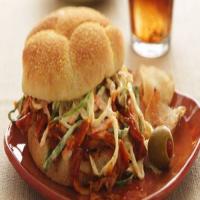 Pulled Chicken Sandwiches with Root Beer Barbecue Sauce image