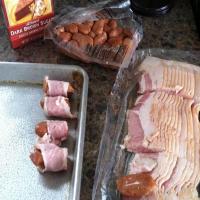 Sugared Bacon-Wrapped Smokies_image