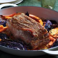 Roast Beef with Cabbage, Squash, and Carrots_image