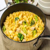Mac and Cheese with Chicken and Broccoli image