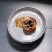 Gooseberry and Blueberry Custard Crostata with Brown Sugar Caramel Sauce image