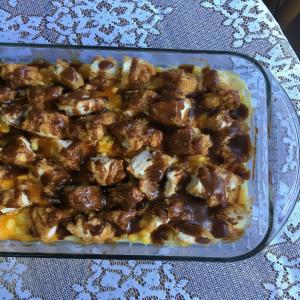 Mashed Potato Casserole With Crispy Chicken_image