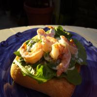 Prawn and Lime Mayonnaise Open Sandwich image