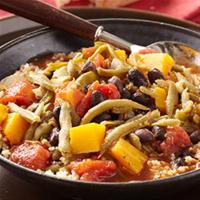 Butternut Squash and Black Bean Stew with Tomatoes and Green Beans image