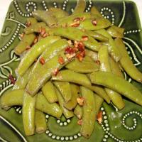 Brown-Buttered Sugar Snap Peas With Pecans image