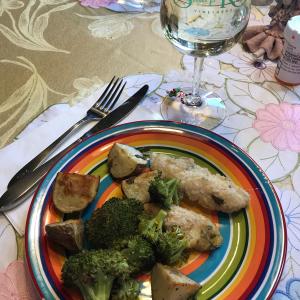 Sheet Pan Citrus and Sage Chicken with Roasted Broccoli and Potatoes image