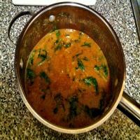 Hearty Lentil Soup With Spinach - Vegetarian Version image