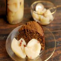 Preserved Pears With Pepper, Star Anise and Vanilla Syrup image