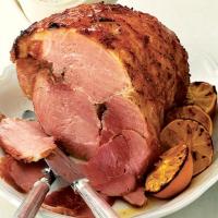 Glazed gammon with parsley & cider sauce image