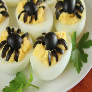 Halloween Spooky Spider Deviled Eggs_image
