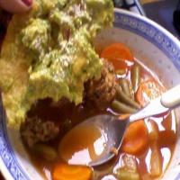 Albondigas Soup (meatball soup)_image