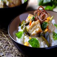 Tofu and Eggplant Green Curry image