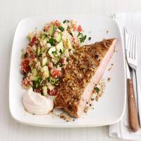Grilled Pork Steaks With Zucchini Couscous image