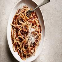 Vegetarian Bolognese with Bucatini image
