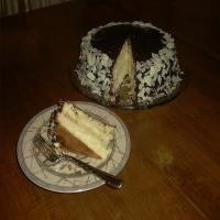 Chocolate-Glazed Coconut-Almond Cake image