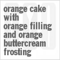 Orange Cake with Orange Filling and Orange Buttercream Frosting_image