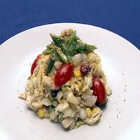 Tradesmen's Tri-Seafood Salad with Basil Parmesan Vinaigrette image