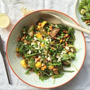 Mango Salad With Roasted Chickpeas & Asparagus_image