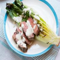 Grilled Strip Steak and Caesar Salad_image