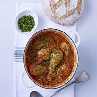 Chicken & lentil stew with gremolata image
