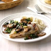 Spinach and Mushroom Smothered Chicken image
