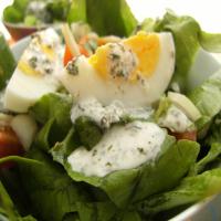 Loaded Salad With Yogurt Dressing image