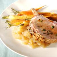 Roast Loin of Pork with Apple Compote image