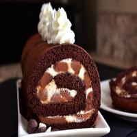 Triple Chocolate Roll Cake image