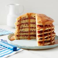 Peanut Butter and Jelly Pancake Stack_image