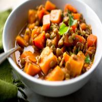Spicy Lentil and Sweet Potato Stew With Chipotles_image